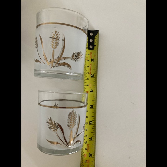 MCM  Coverto Frosted Wheat  Cocktail Glasses. 6 - Picture 4 of 6